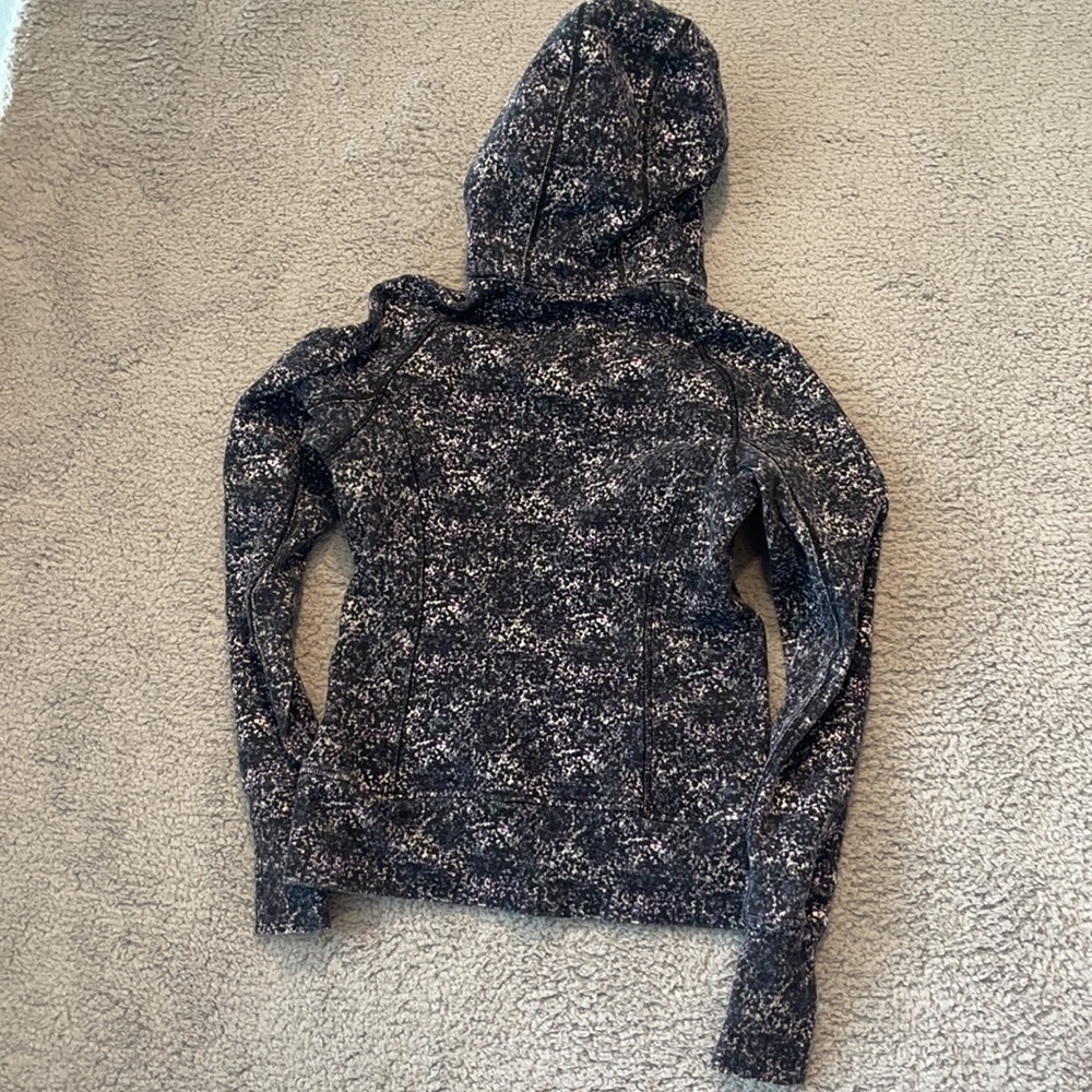Lululemon Jacket Remix Scuba Heavy Cotton Full Zip Hoodie Galaxy sz  4/S vintage - Picture 5 of 8